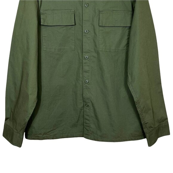 Old Navy Built-In-Flex Moisture Wicking Shirt Men’s Large Green - Picture 4 of 14